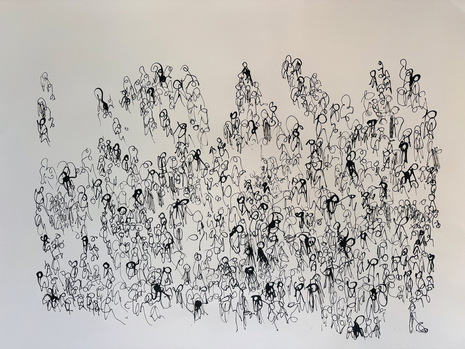 Desire Lines Follow The Others painting by Andy Walker