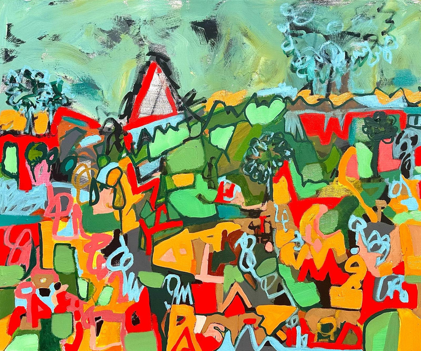 LANDESCAPE Glastonbury painting by Andy Walker
